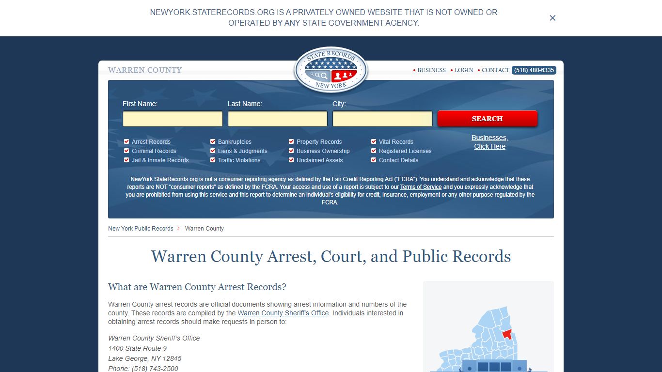 Warren County Arrest, Court, and Public Records